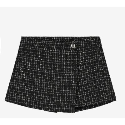 Skort met pied-de-poule patroon NIK&NIK