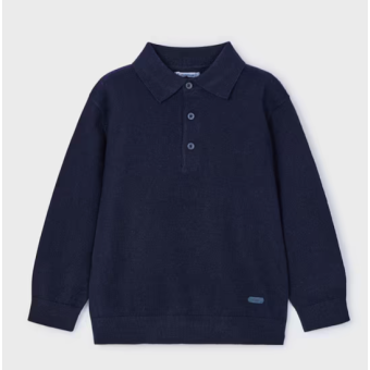 Mayoral Knit Polo Marine