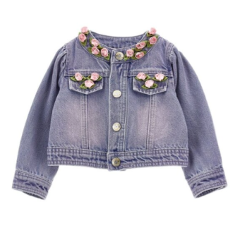 Monnalisa Jeansjacket Roses