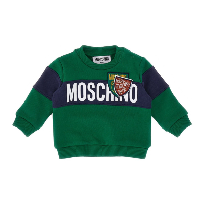 Sweater green babyboy Moschino