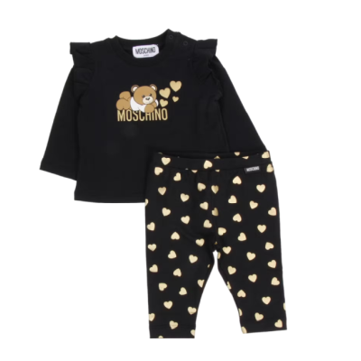 Set girl longsleeve met legging Moschino