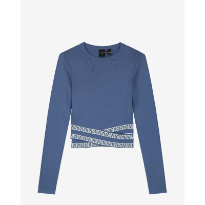 NIK&NIK Fitted top met logo tailleband