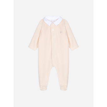 Beige jersey velours baby-pakje Patachou