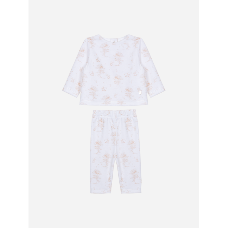 Beige bedrukte set Patachou