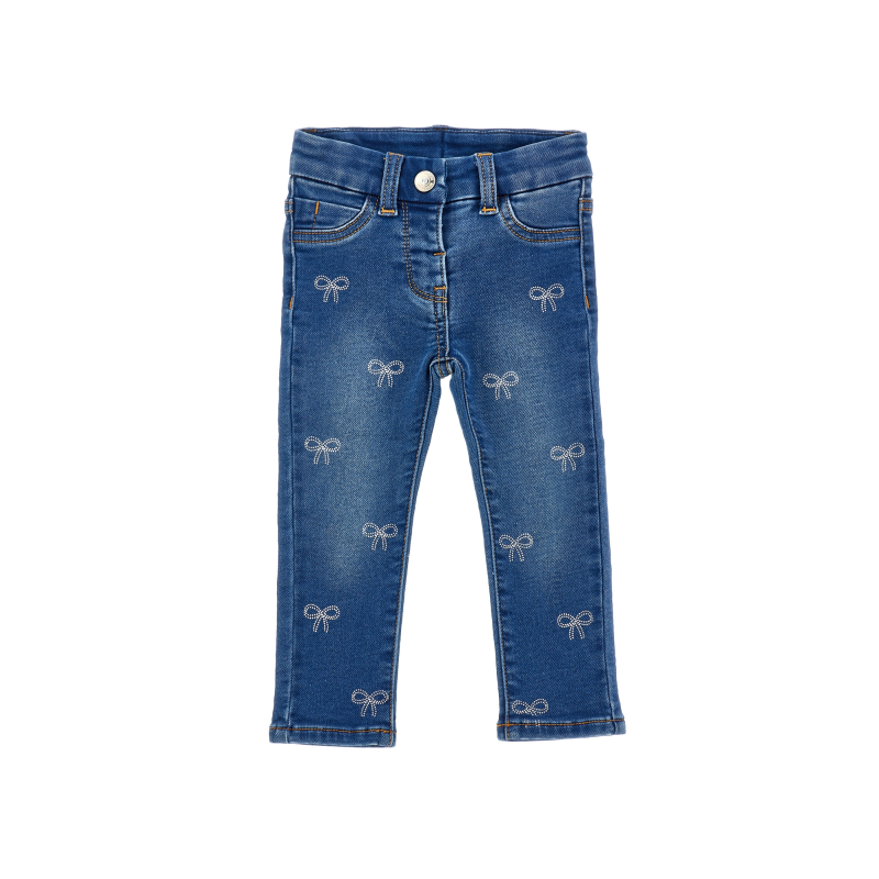 Monnalisa Jeans met strikjes 