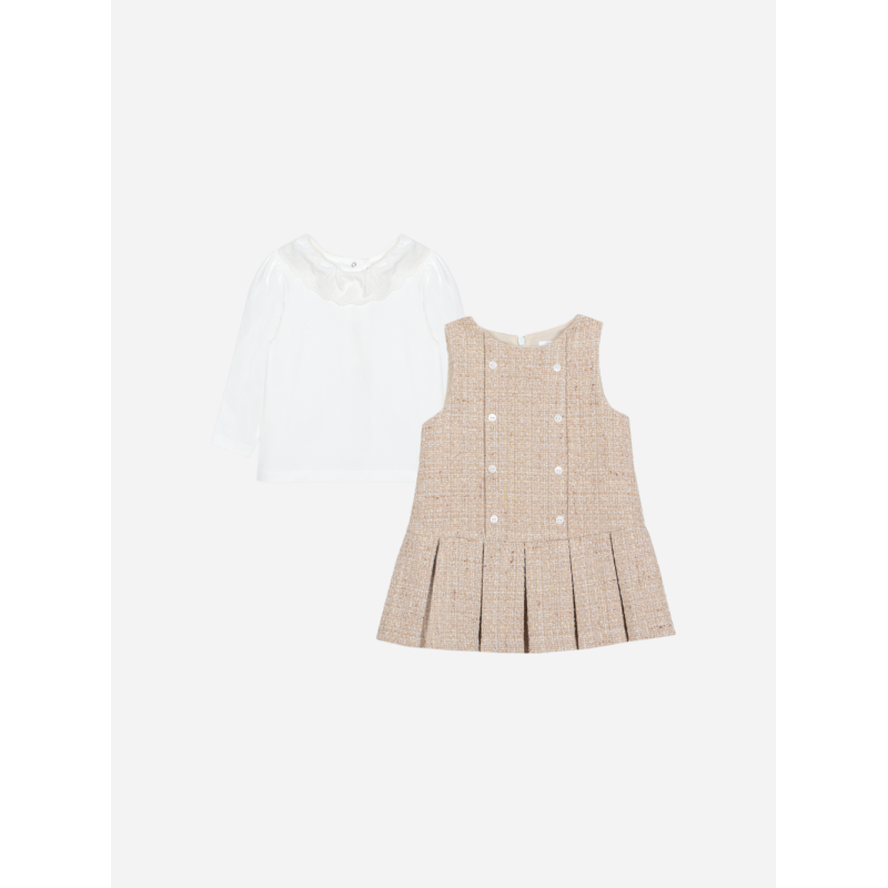 Beige tweed set Patachou