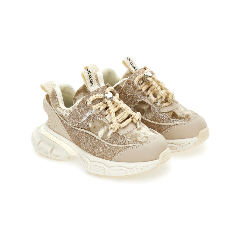 Monnalisa sneakers met glitters