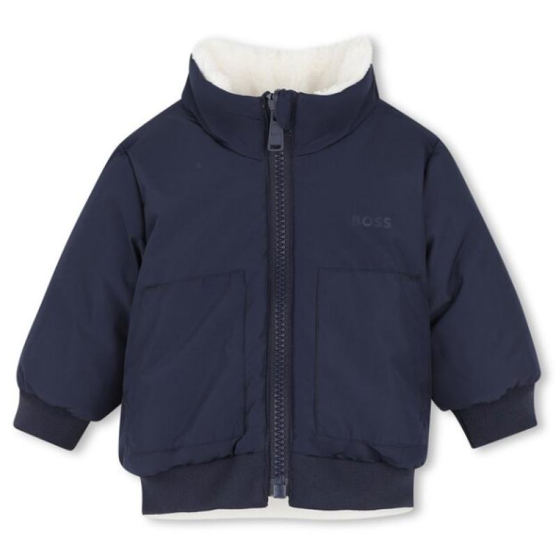 Boss reversible winterjasje navy