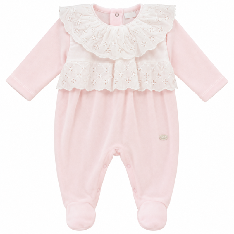 Baby-pakje roze met broderie Martin Aranda