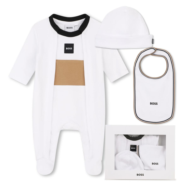 Boss newborn set white