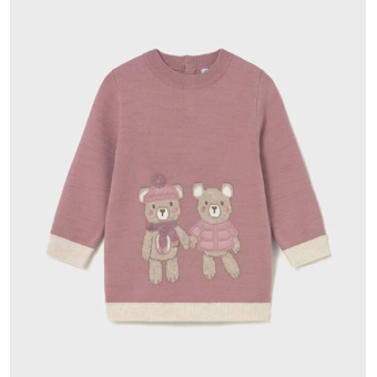 Mayoral knit dress bear
