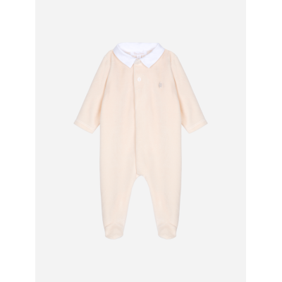 Beige jersey velours baby-pakje Patachou
