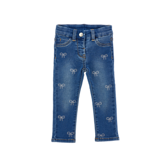 Monnalisa Jeans met strikjes 