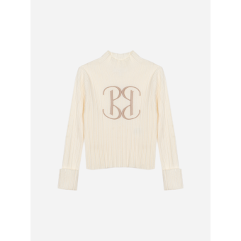 Beige trui met Patachou-logo Patachou