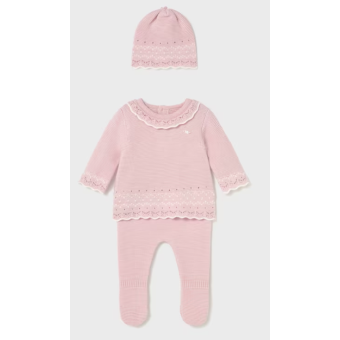 Mayoral 3-delig Knit setje met mutsje