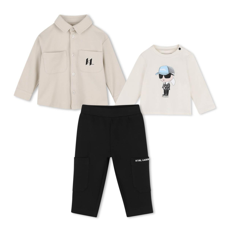 Karl Lagerfeld set black/white