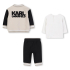 Karl Lagerfeld 3-delig set Black/Stone