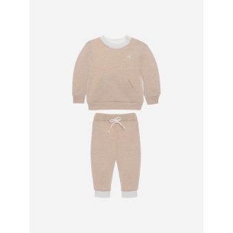 Patachou Beige jersey piquet trainingspak