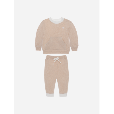 Patachou Beige jersey piquet trainingspak
