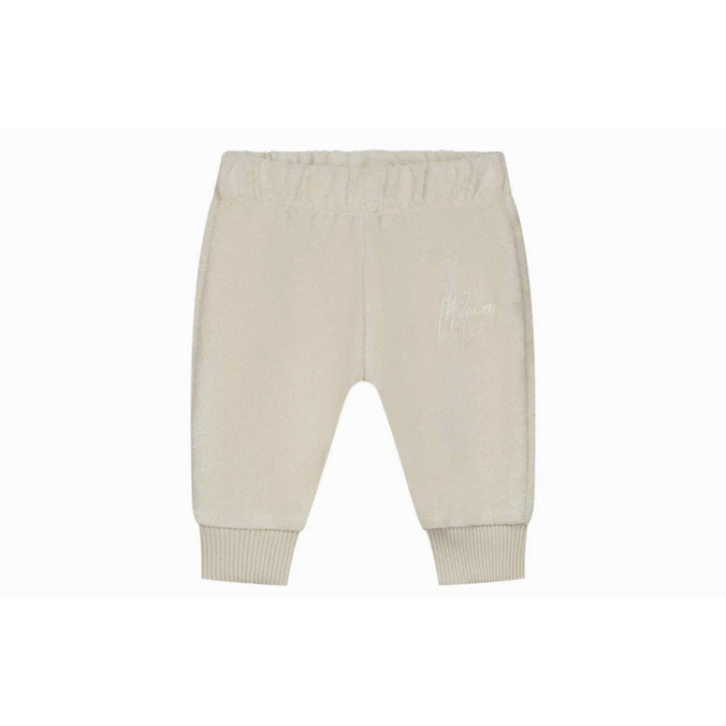 Malelions Baby Towelling Sweatpants Beige