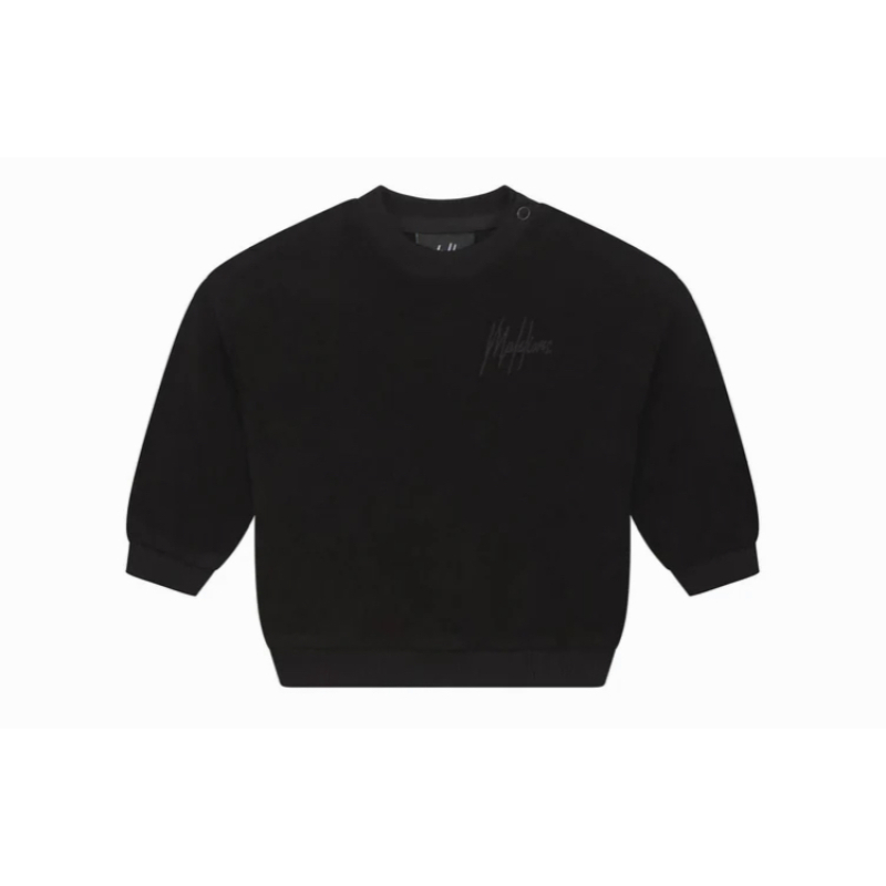 Malelions Baby Towelling Sweater Black