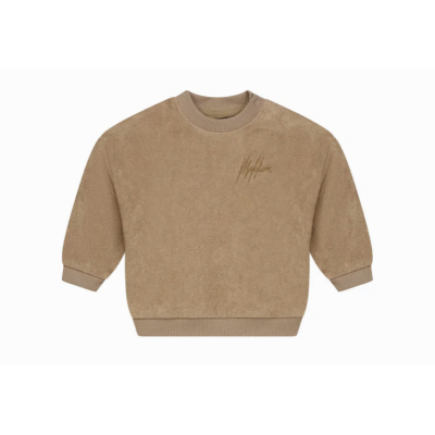 Malelions Baby Towelling Sweater Clay