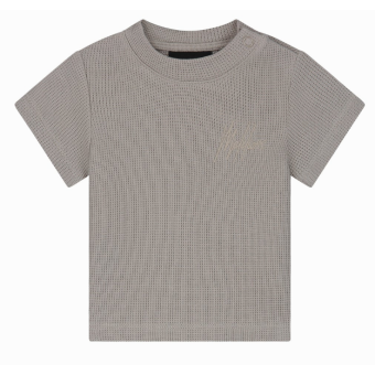 Malelions Baby Waffle Signature T-Shirt Beige