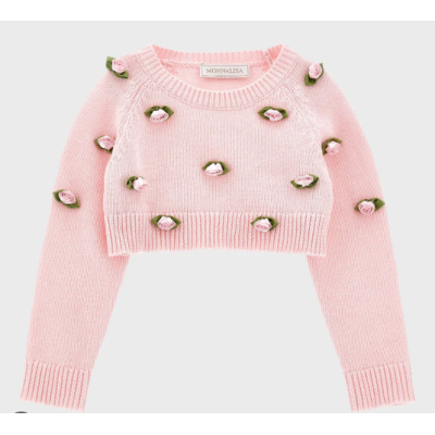 Monnalisa Sweater Roses