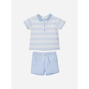 Patachou Jersey set met blauwe strepen
