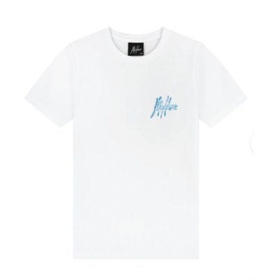 Malelions Junior 3D Wave T-Shirt White
