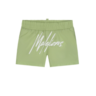 Malelions Baby Signature Swim Shorts Grass Green