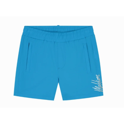 Malelions Junior Split Swim Shorts Aqua Blue