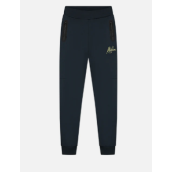 Malelions Junior Counter Trackpants Navy/Bright Yellow