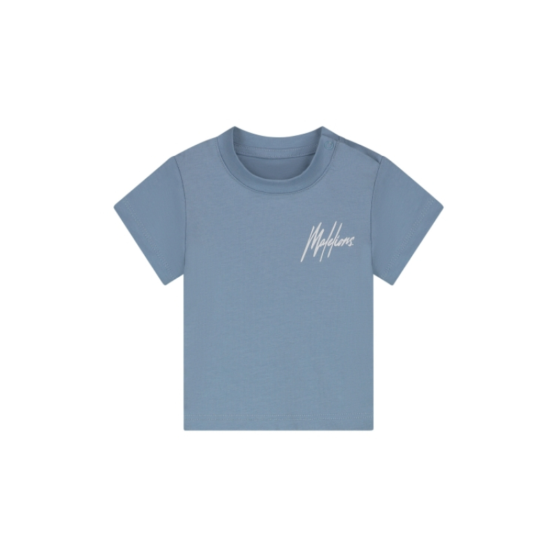 Malelions Baby Signature t-shirt Whale Blue