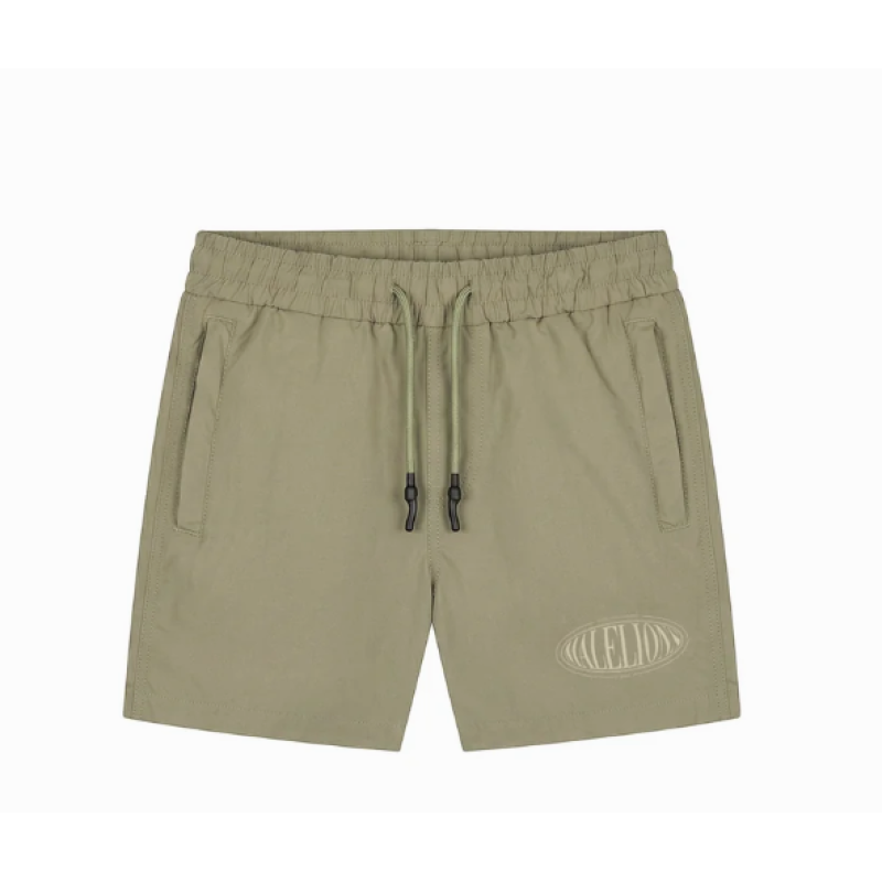 Malelions Junior Lifestyle Swim Shorts | Olive Green