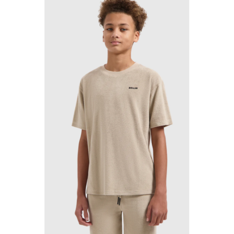 Ballin Terry Logo T-Shirt Taupe