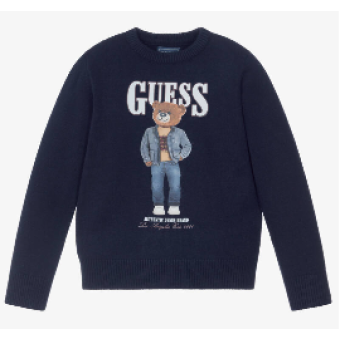 Guess knit Sweater Bear Navy
