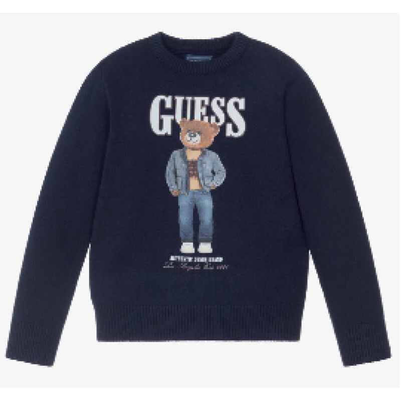 Guess knit Sweater Bear Navy