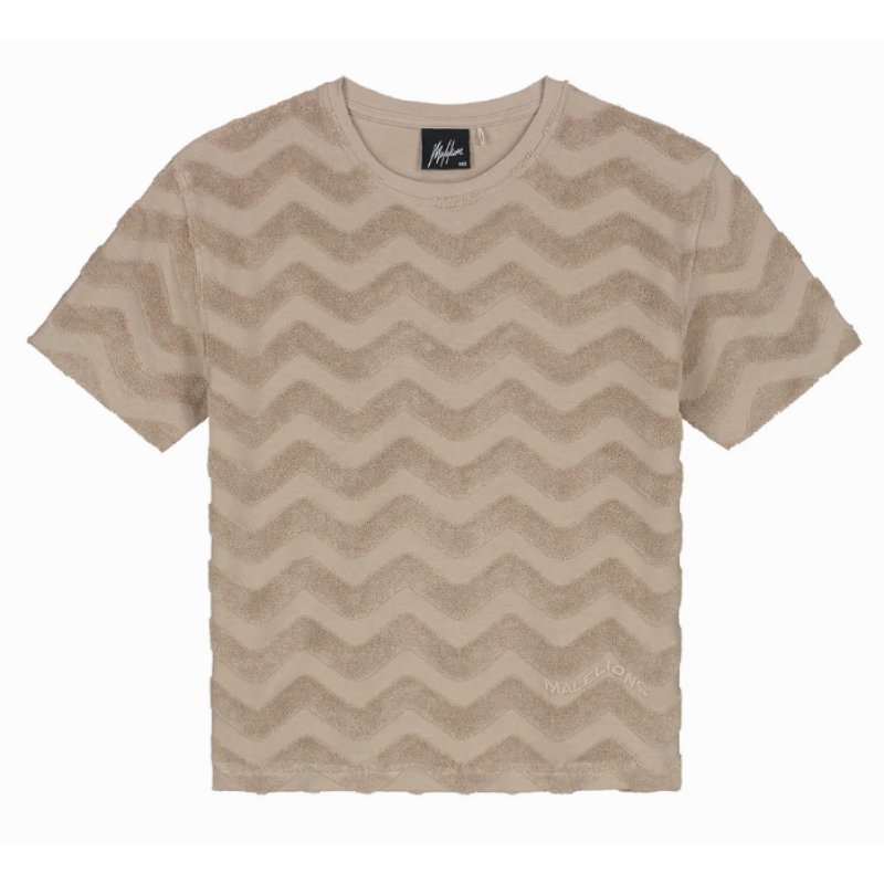 Malelions Junior Jacquard Wavy T-Shirt