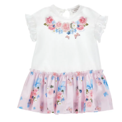 Monnalisa jurkje bloemen 