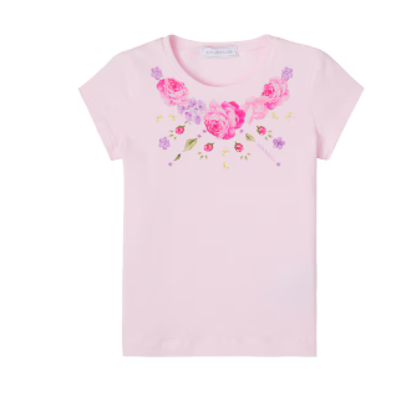 Monnalisa T-Shirt Flowers 