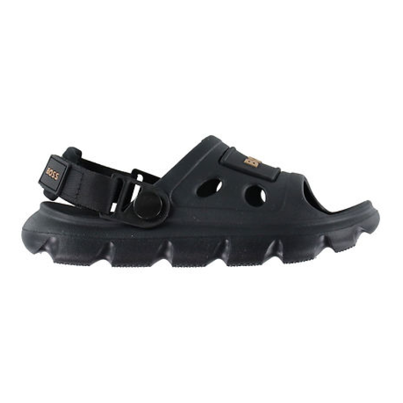 Boss sandalen zwart dicht 