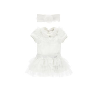 Monnalisa setje met rokje & haarbandje