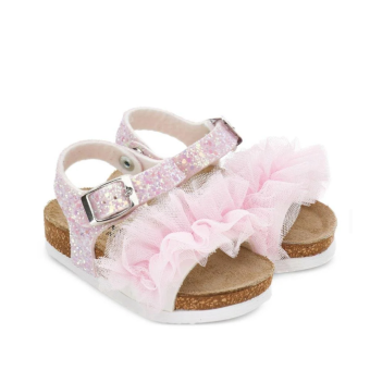 Monnalisa sandaaltjes roze ruffle