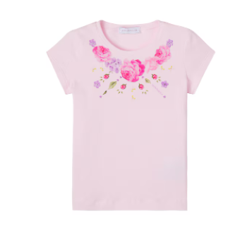 Monnalisa T-Shirt Flowers 