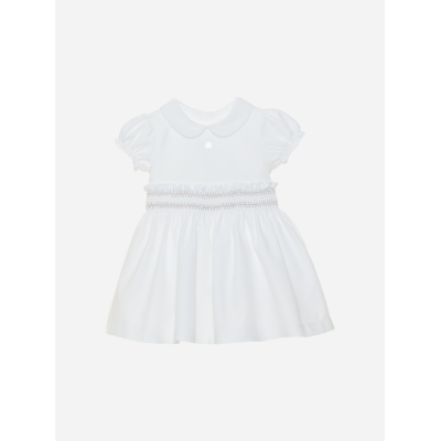 Witte katoenen piquet jurk Patachou