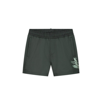 Malelions Junior Split Swim shorts Dark Green/Mint